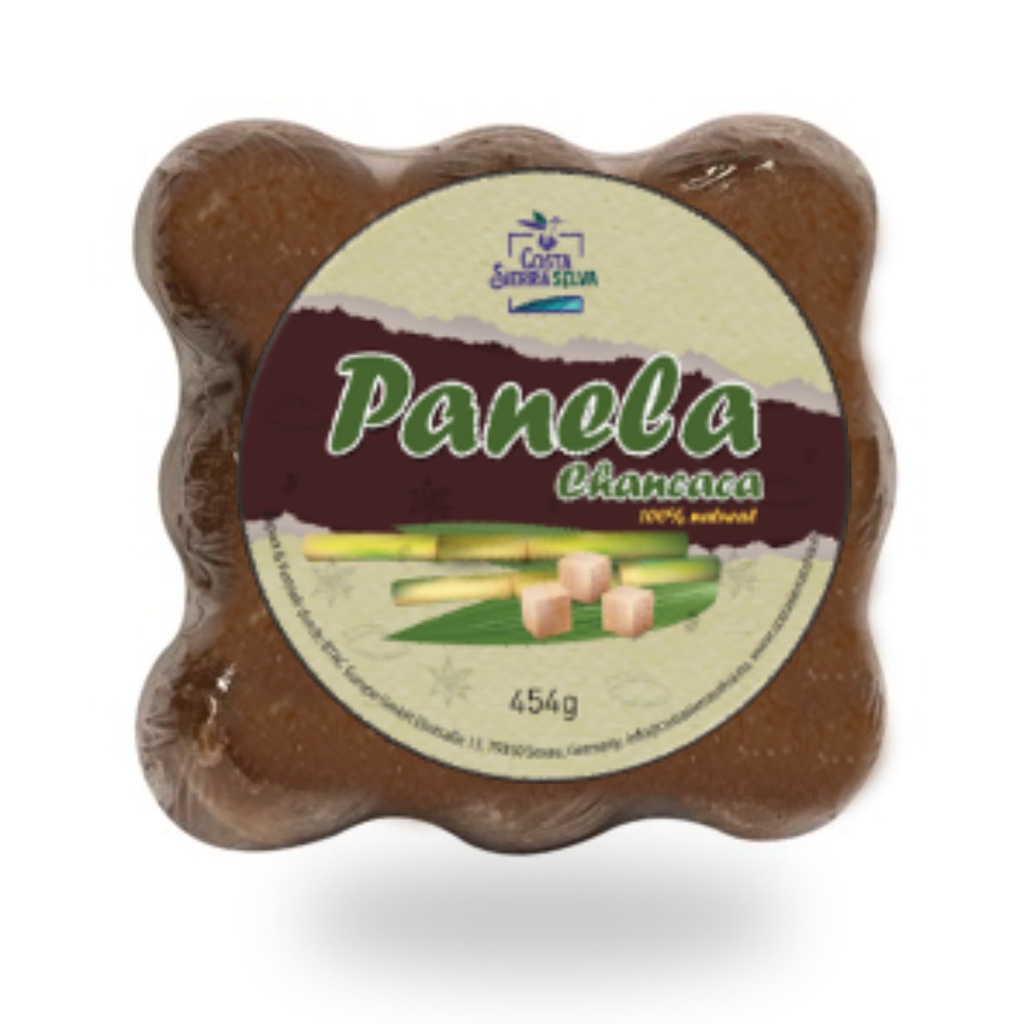 Panela/Chancaca Dosificada / Vollrohrzuckerblock in 9 Stücken  - CostaSierraSelva 454g